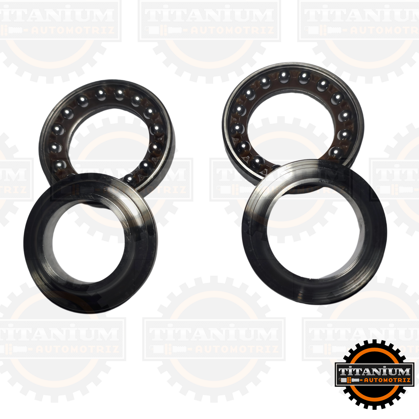 Cubetas de Dirección HAO para Bajaj Pulsar 125/135, Discover 125 y NS200. Garantizan un manejo suave, mayor estabilidad y protección del eje de dirección