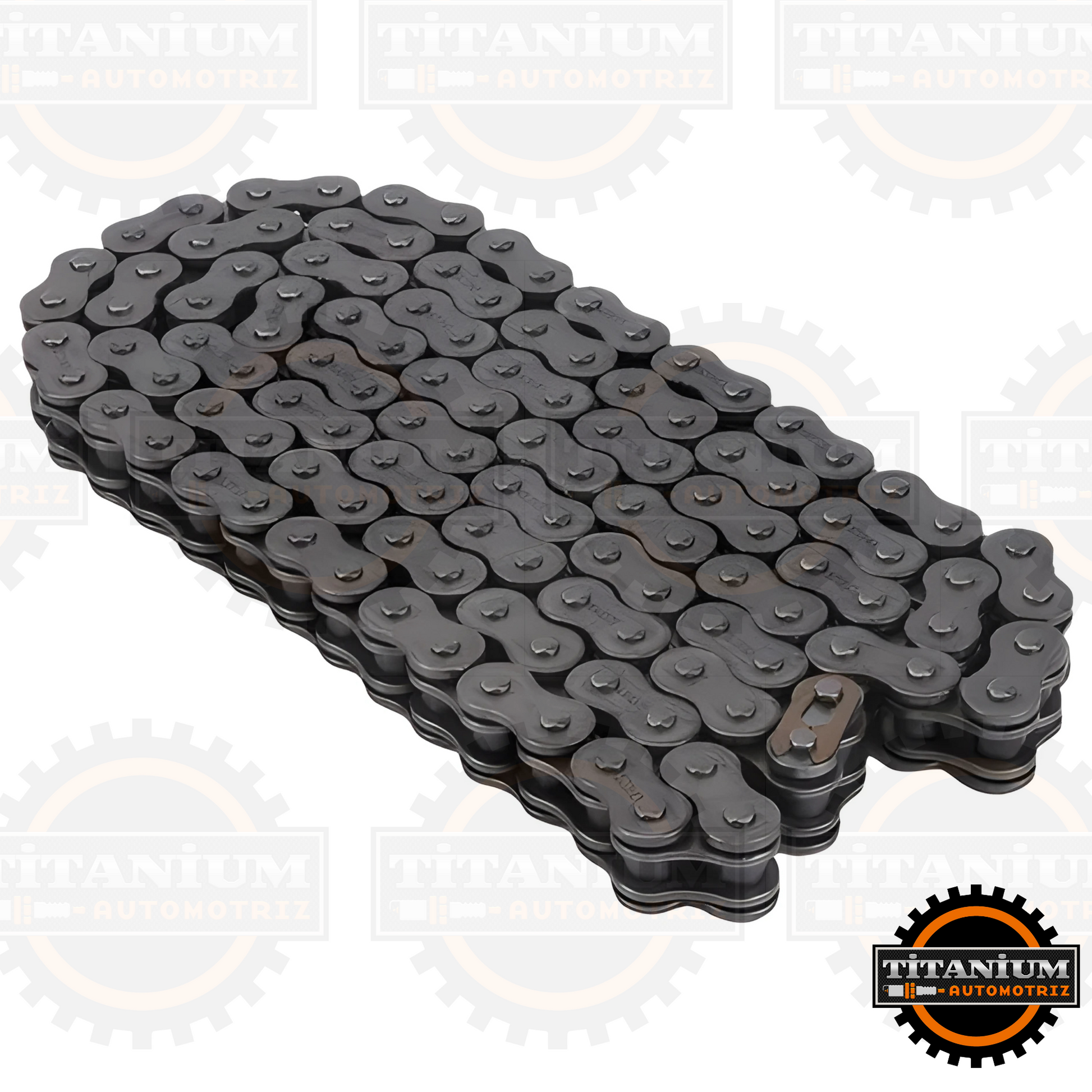 Cadena TOKEN 520H de 120 eslabones para NS200, Dominar 400 y KTM Duke, fabricada en acero reforzado, ideal para motos de media y alta cilindrada.