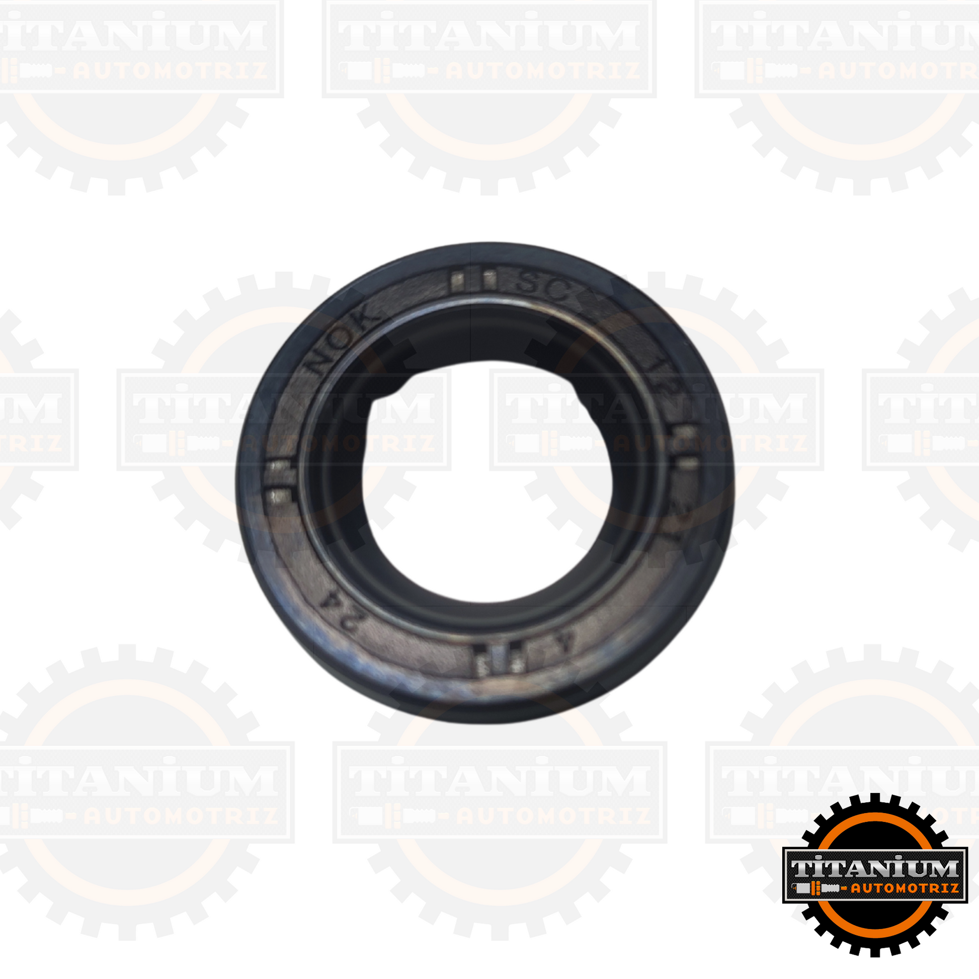 Retén de Eje de Cambio NOK 12x21x4 para Yamaha FZ16, YBR125 y CRUX110, fabricado en caucho resistente al aceite y al calor.