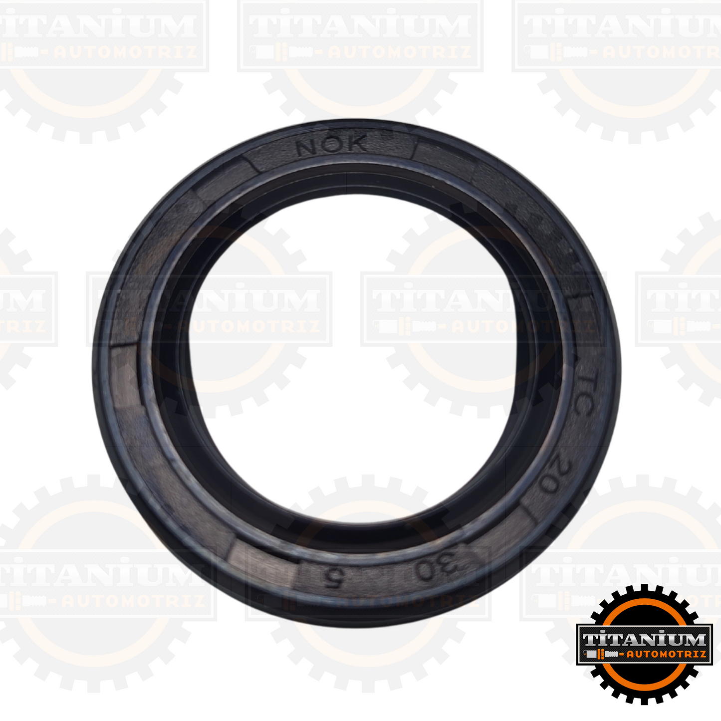 Retén de Patada de Arranque NOK 20x30x5 para Yamaha FZ16, YBR125 y CRUX110, de caucho resistente al aceite, calor y fricción.