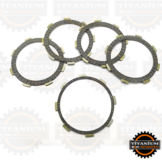 Juego de Discos de Embrague HAO. Compatible con Bajaj Pulsar 125/135 y Discover 125, ofrece mejor agarre, menor desgaste y certificaciones de calidad