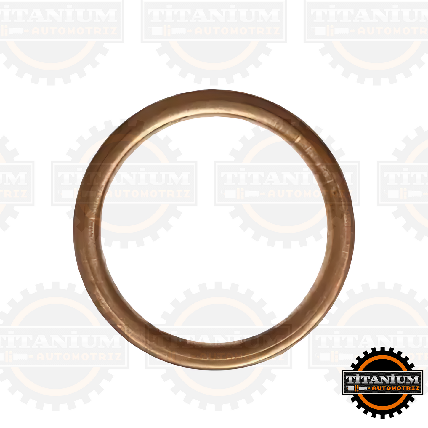 Junta de escape original Bajaj para Pulsar 125/135 y Discover 125, asegurando un sellado hermético y optimización del rendimiento del motor