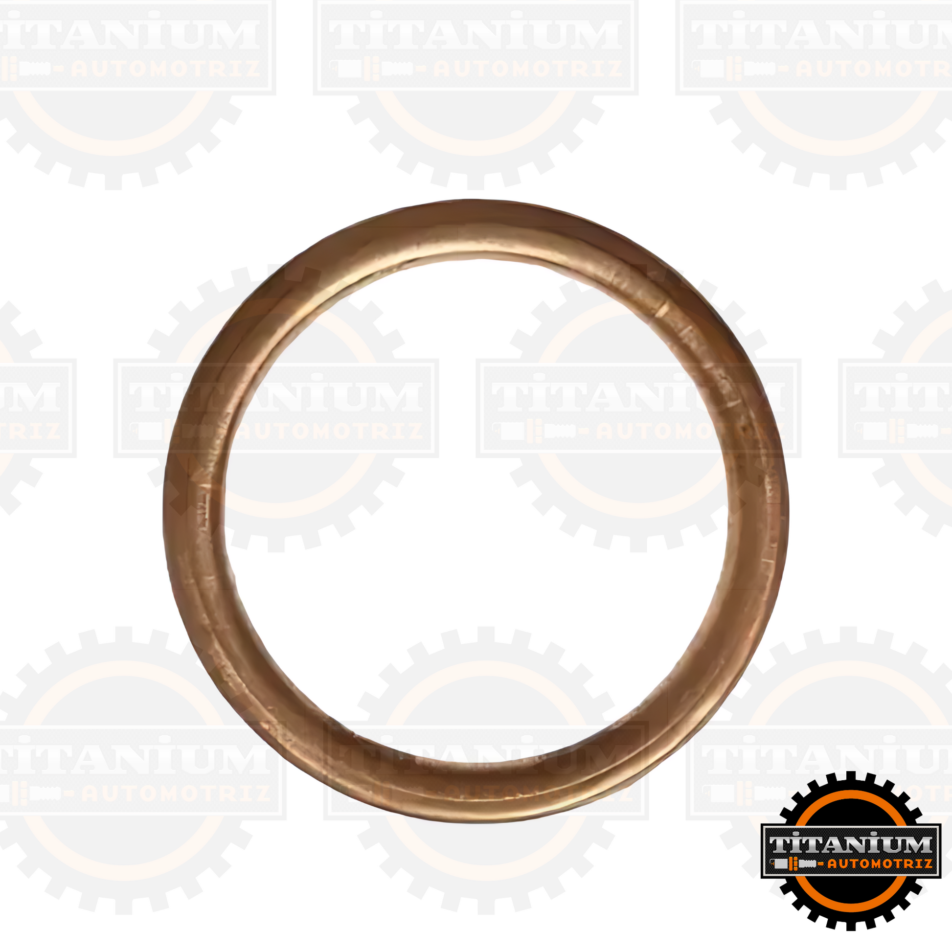 Junta de escape original Bajaj para Pulsar 125/135 y Discover 125, asegurando un sellado hermético y optimización del rendimiento del motor
