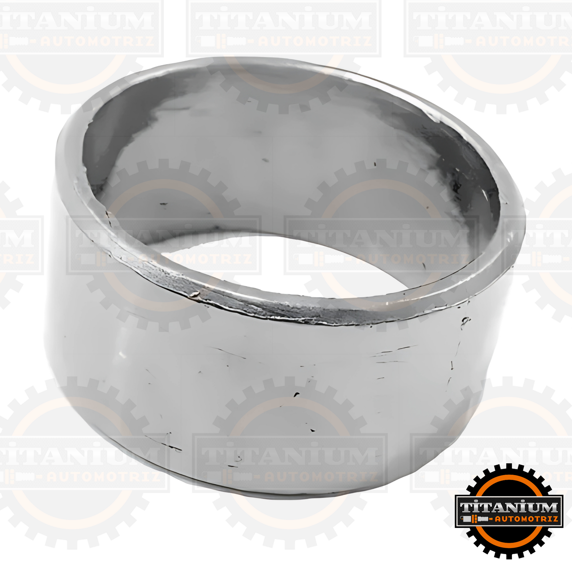 Junta original para silenciador Bajaj NS200. Resistente a altas temperaturas, asegura un sellado eficiente y protege el sistema de escape
