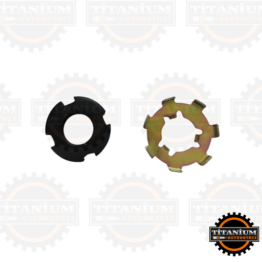Kit de tuerca de canasta de embrague para motos 110cc tipo pollerita, incluye tuerca y arandela de seguridad para un ajuste preciso y seguro