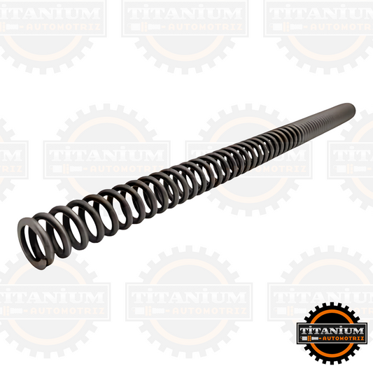 Resorte de suspensión delantera compatible con Bajaj Pulsar 125/135 y Discover 125. Calidad original, resistente y de fácil instalación