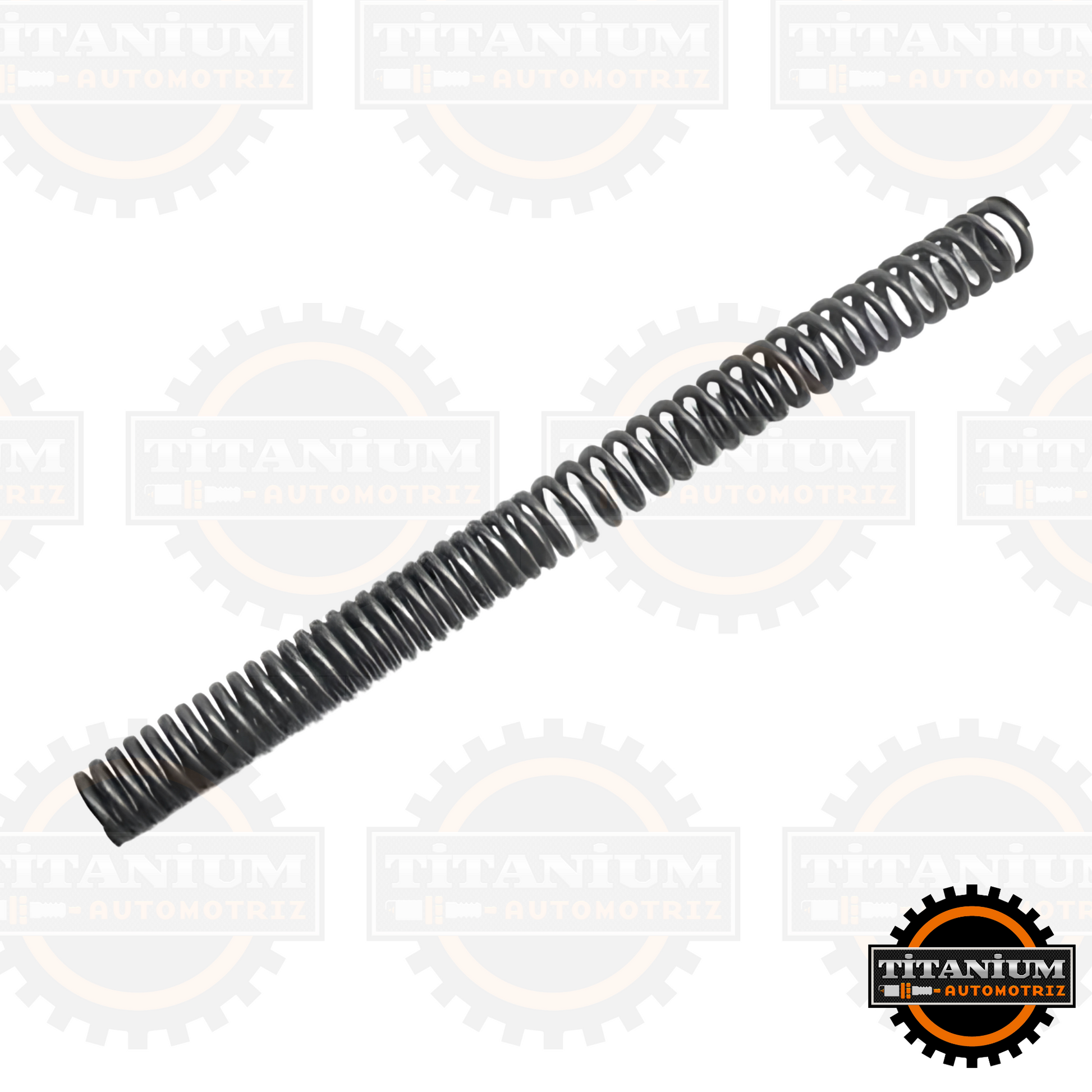 Resorte de suspensión delantera compatible con Bajaj Pulsar 125/135 y Discover 125. Calidad original, resistente y de fácil instalación