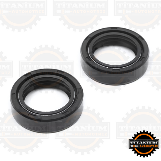 Par de retenes de suspensión delantera Rialli 31x43x10.5, compatible con Honda XR, XL, CB1 y Zanella ZR. Alta resistencia y ajuste perfect