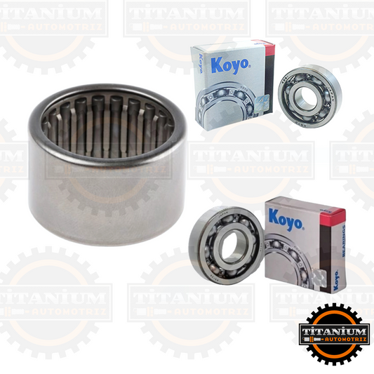Juego de rulemanes de caja de cambios Koyo & NTN para Bajaj Pulsar 125/135 y Discover 125. Alta resistencia, menor desgaste y calidad superior a la original