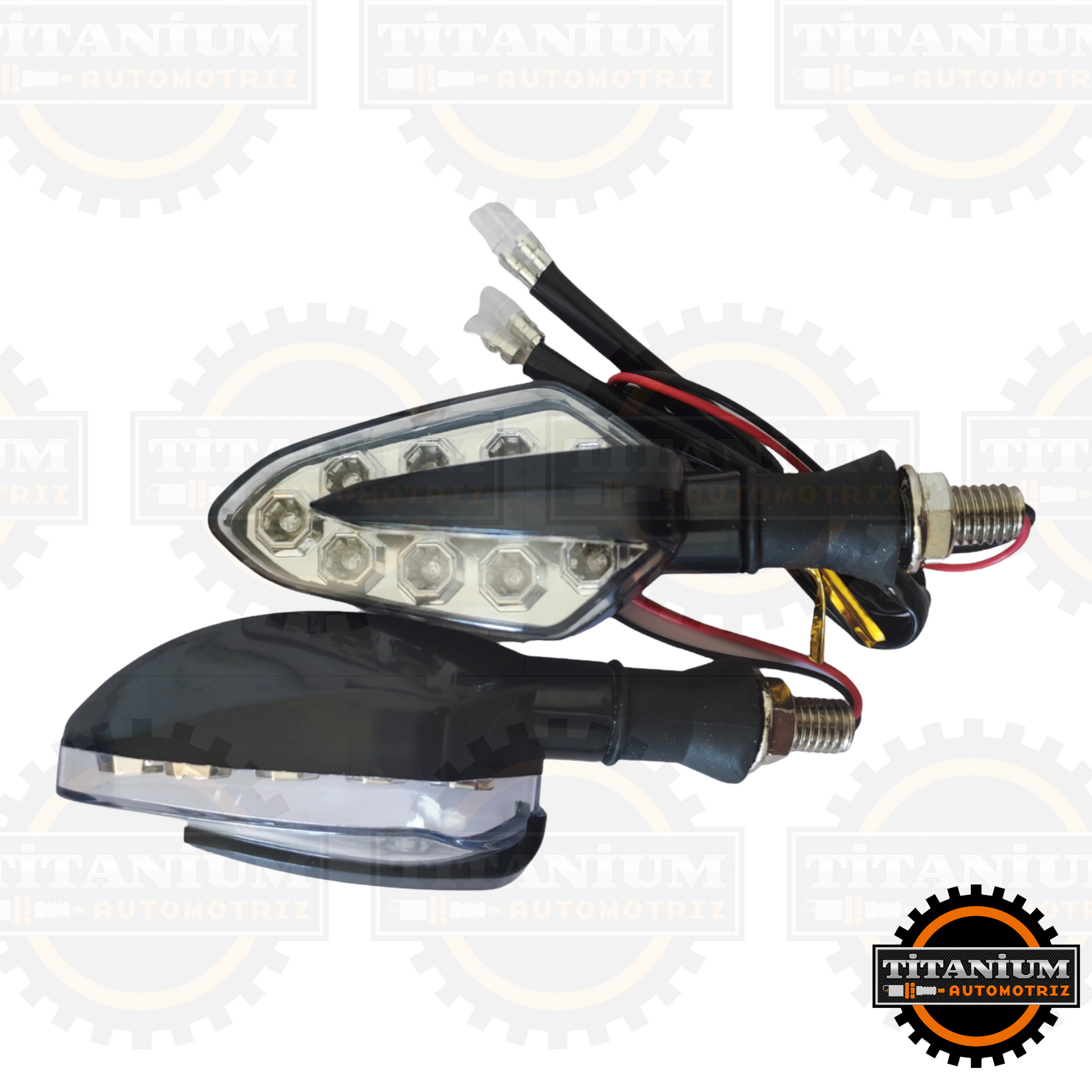 Señaleros de 9 LEDs en forma de punta de flecha para motos, diseño aerodinámico, alta visibilidad y fácil instalación