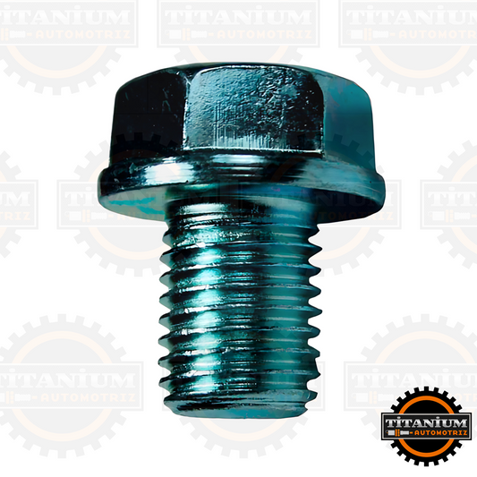Tapón de cárter 12x15 mm para motores 110 cc, sellado seguro, recubrimiento galvanizado y ajuste preciso para evitar fugas de aceite