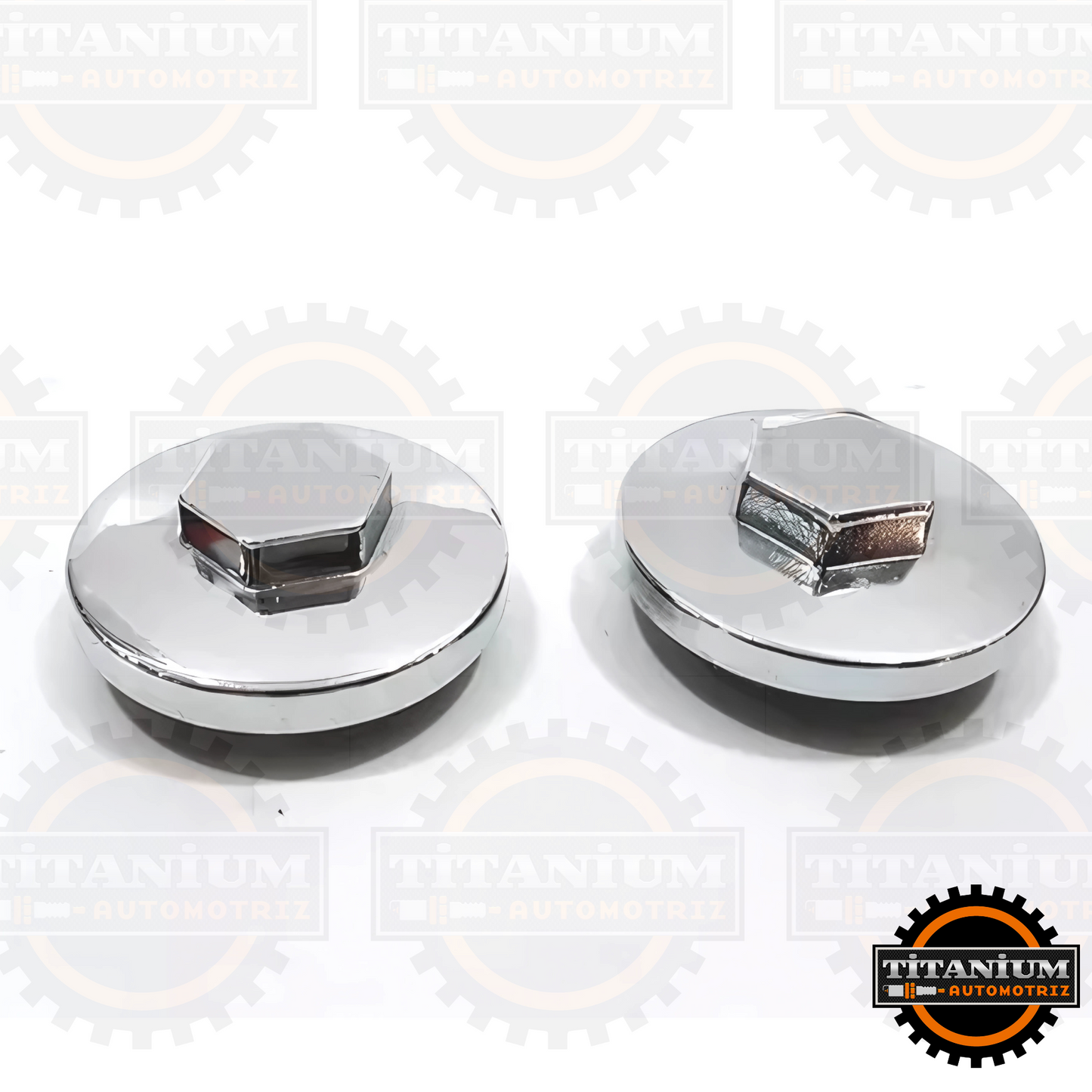 Tapones de Regulación de Válvulas para motos 110 cc con acabado cromado, diseñados para evitar fugas de aceite y proteger el motor contra contaminantes